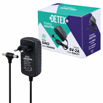 قیمت آداپتور مودم دتکس پلاس مدل DETEX+ DA62 COMBO 6V 2A
