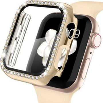 قیمت محافظ Apple Watch طلایی 42mm نگین دار