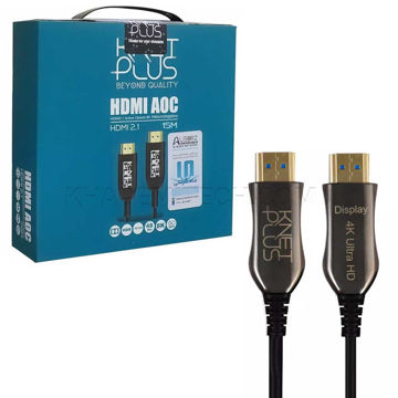 خرید کابل 2.0 HDMI فیبر نوری کی نت پلاس مدل K-NET PLUS AOC KP-CHAOC150 طول 15 متر