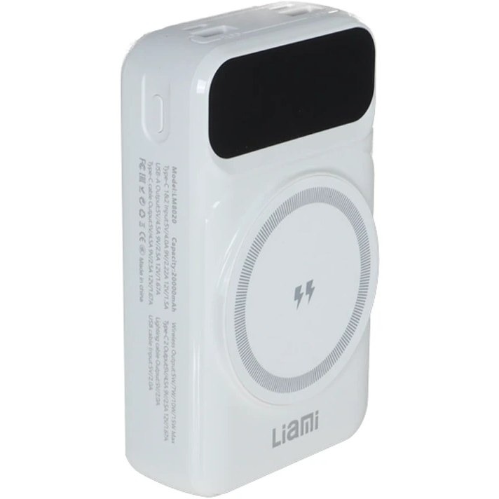 خرید پاوربانک وایرلس لیامی مدل LIAMI LM8020 20000mAh 22.5W