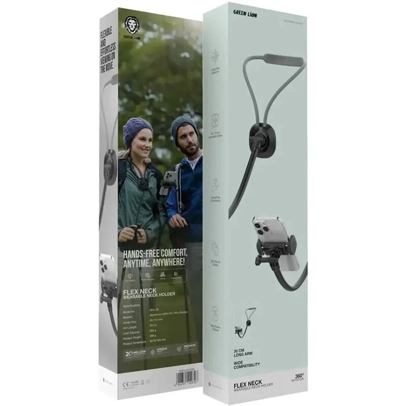 خرید هولدر موبایل گردنی گرین لاین مدل GREEN LION GNFLXNCKBK FLEX NECK