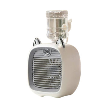 قیمت پنکه شارژی مه پاش مدل Spray Cooling Fan طرح گربه سفید