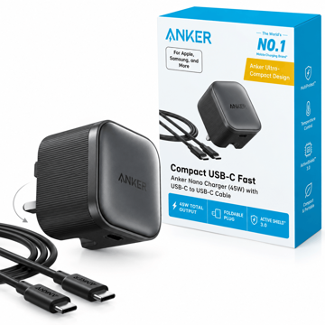 خرید شارژر کامل انکر مدل ANKER B2692K11 45W PD