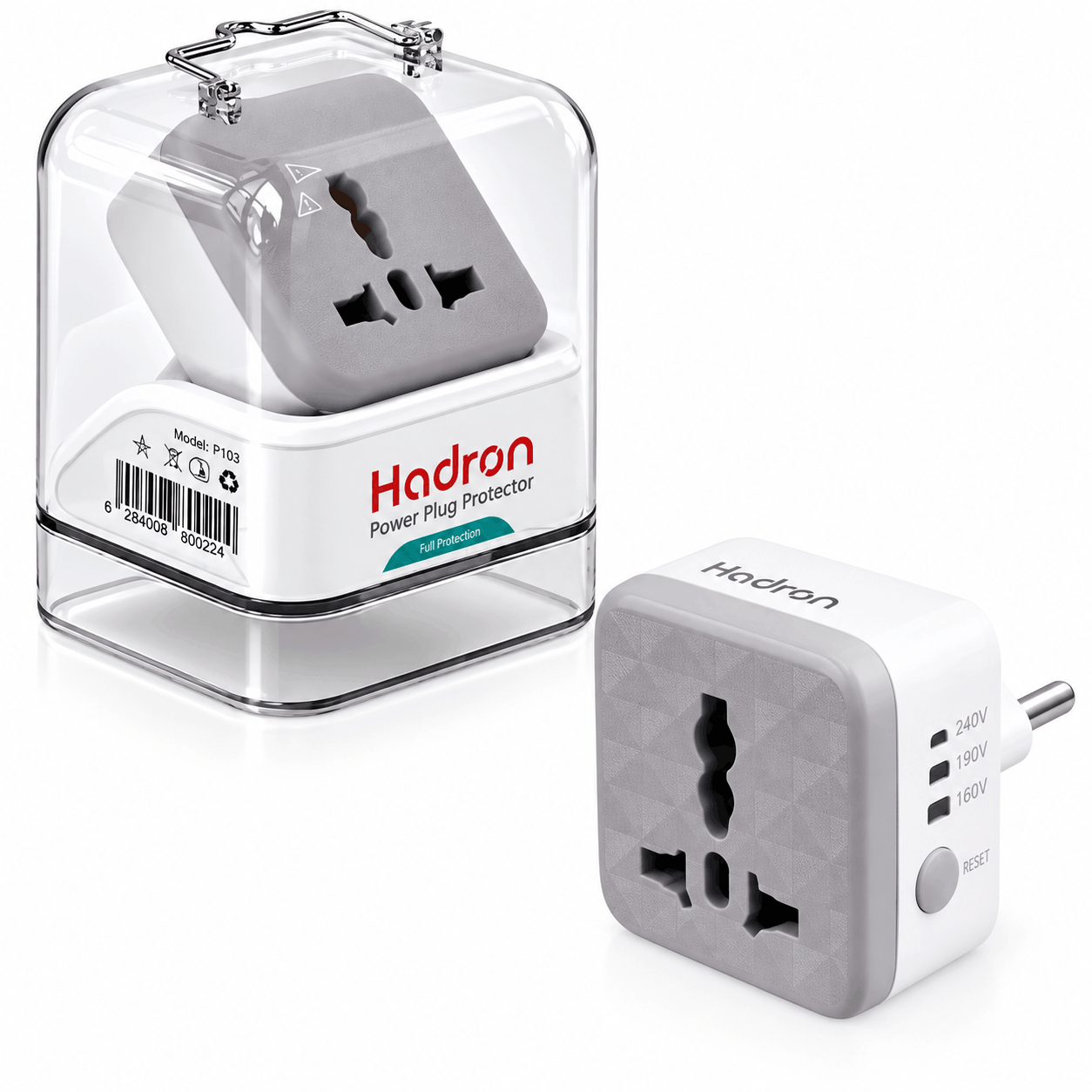قیمت تبدیل سه به دو تایمر دار هادرون مدل Hadron P103 سفید