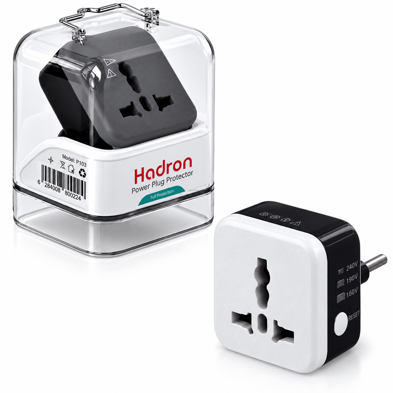 مشخصات تبدیل سه به دو تایمر دار هادرون مدل Hadron P103 مشکی