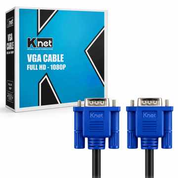 خرید کابل مانیتور کی نت مدل Knet K-CVGA0100 VGA Full HD طول 10 متر