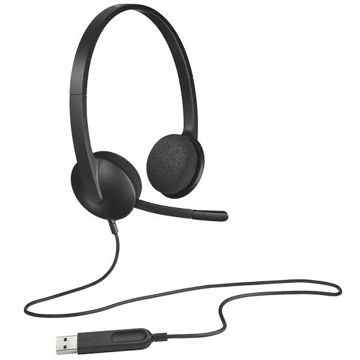 قیمت هدست سیم دار لاجیتک مدل LOGITECH H340 مشکی