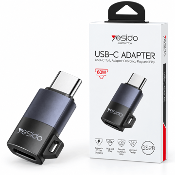 خرید مبدل یسیدو مدل Yesido GS28 OTG USB-C To USB-L 