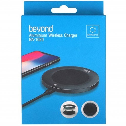 شارژر بی‌سیم بیاند مدل BEYOND BA-1020 مشکی