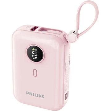 پاوربانک فیلیپس مدل PHILIPS DLP2228CP ظرفیت 10000mAh توان 22.5W صورتی