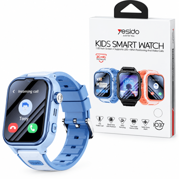 خرید ساعت هوشمند کودک یسیدو مدل YESIDO IO37 Kids Smart آبی