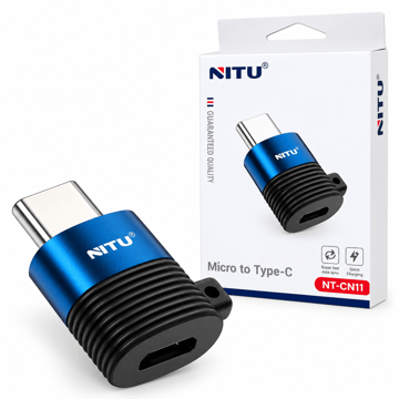 خرید تبدیل micro USB تایپ سی نیتو مدل NITU NT-CN11 MICRO TO TYPE-C