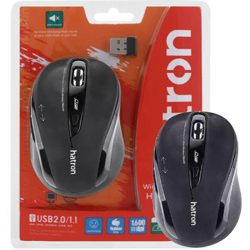 خرید ماوس بی سیم هترون مدل Hatron HMW120SL مشکی