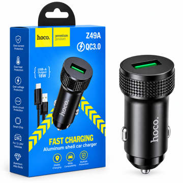 خرید شارژر فندکی هوکو مدل HOCO Z49A QC3.0