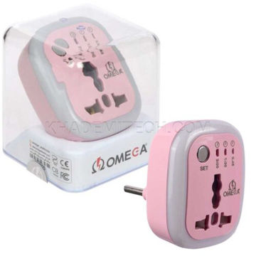 خرید تبدیل سه به دو تایمر دار امگا مدل OMEGA M100 صورتی 