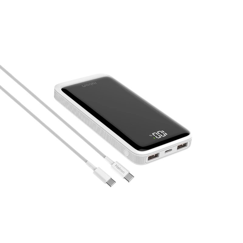 خرید پاوربانک هترون مدل Hatron HPB1055G 10000mAh 22.5W سفید