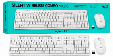 قیمت کیبورد و ماوس بی سیم لاجیتک LOGITECH MK295 سفید