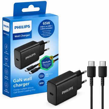 خرید شارژر کامل فیلیپس مدل PHILIPS DLP5312NB 2 PIN 30W