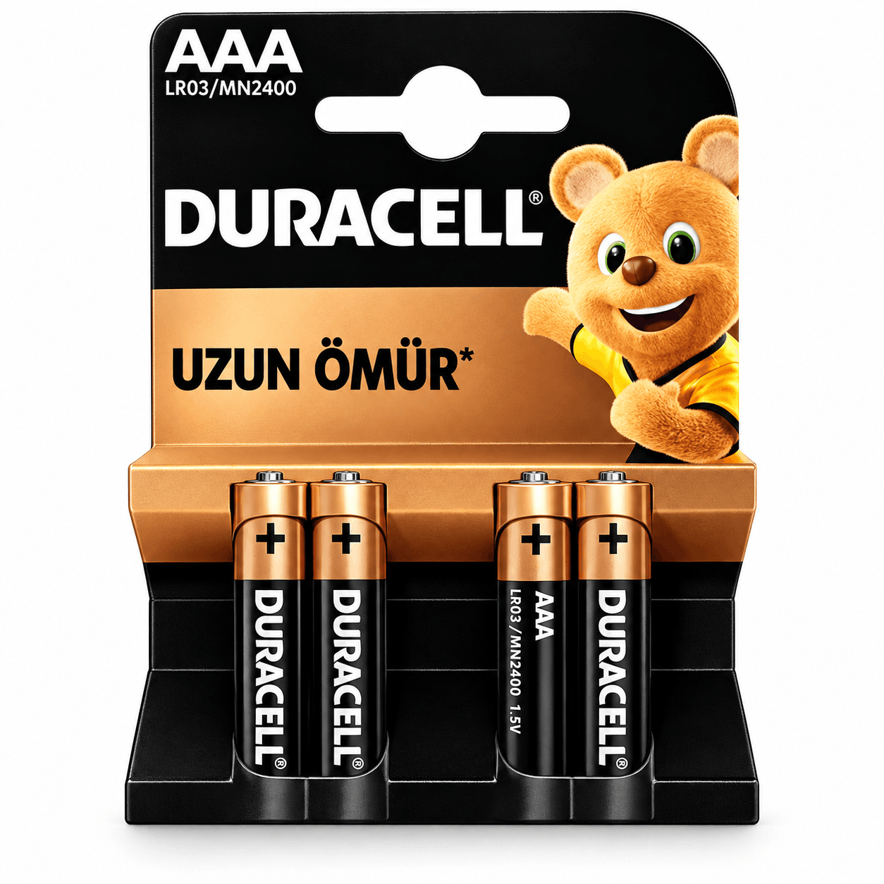 خرید باتری نیم قلم آلکالاین دوراسل DURACELL LLR03/MN2400 اصلی بسته 4 عددی