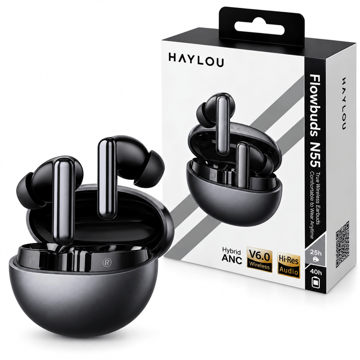 خرید ایرپاد هایلو مدل HAYLOU N55 HT01 مشکی