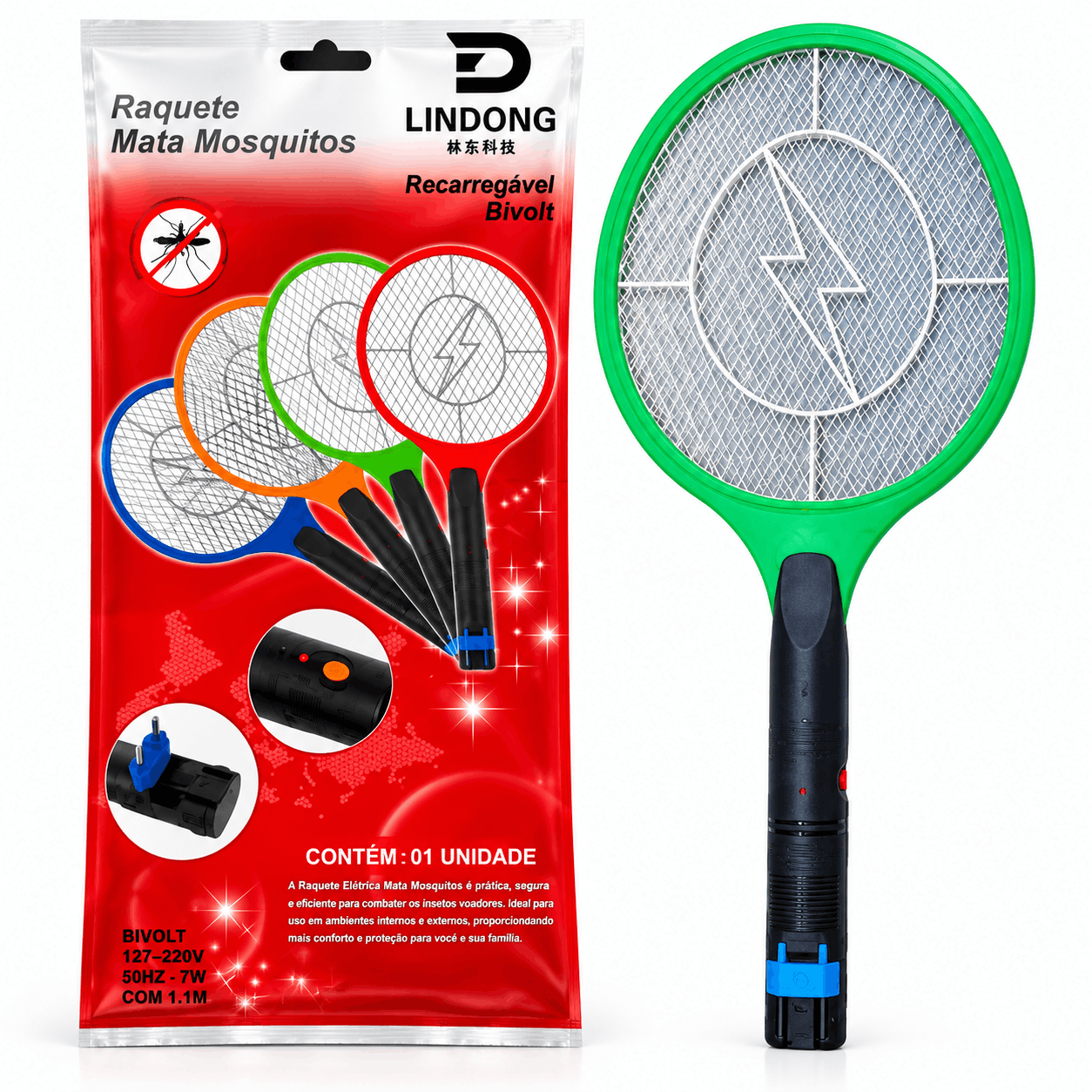 خرید حشره کش راکتی شارژی لیندانگ مدل LINDONG 127/220V