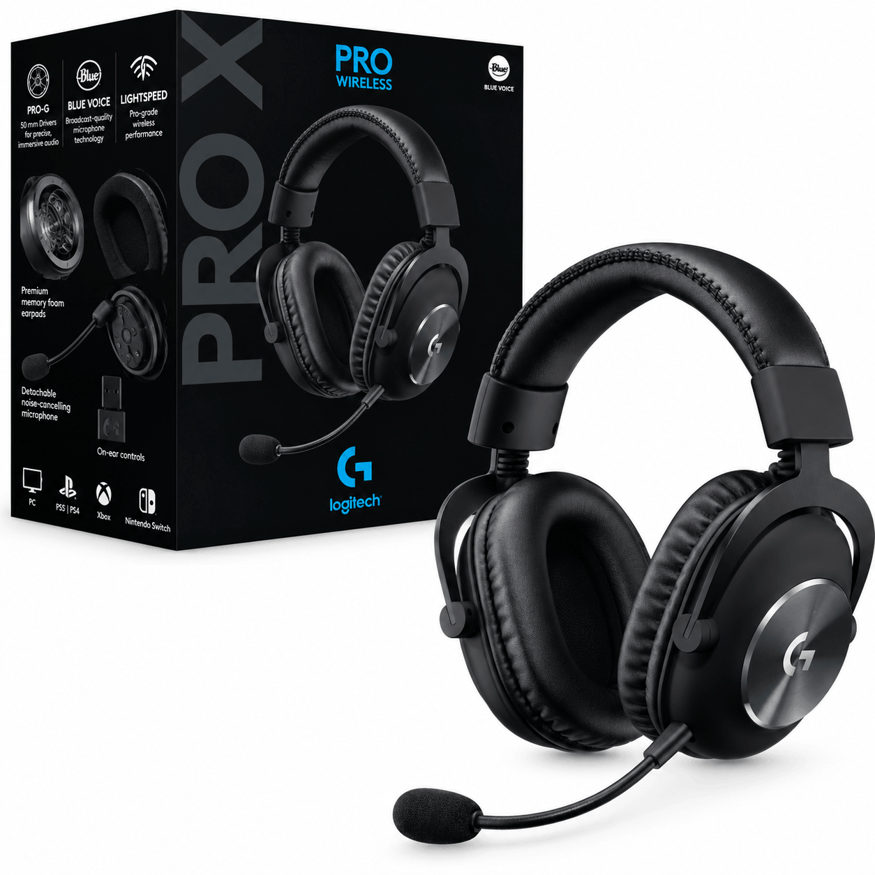 خرید هدست سیم دار گیمینگ لاجیتک مدل LOGITECH Pro X مشکی