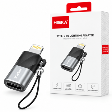 خرید مبدل OTG هیسکا مدل HISKA H7 Type-C to Lightning