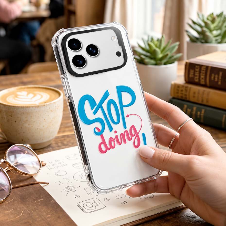 مشخصات قاب آنتی شوک اپل مدل STOP IPHONE 17 Pro شفاف