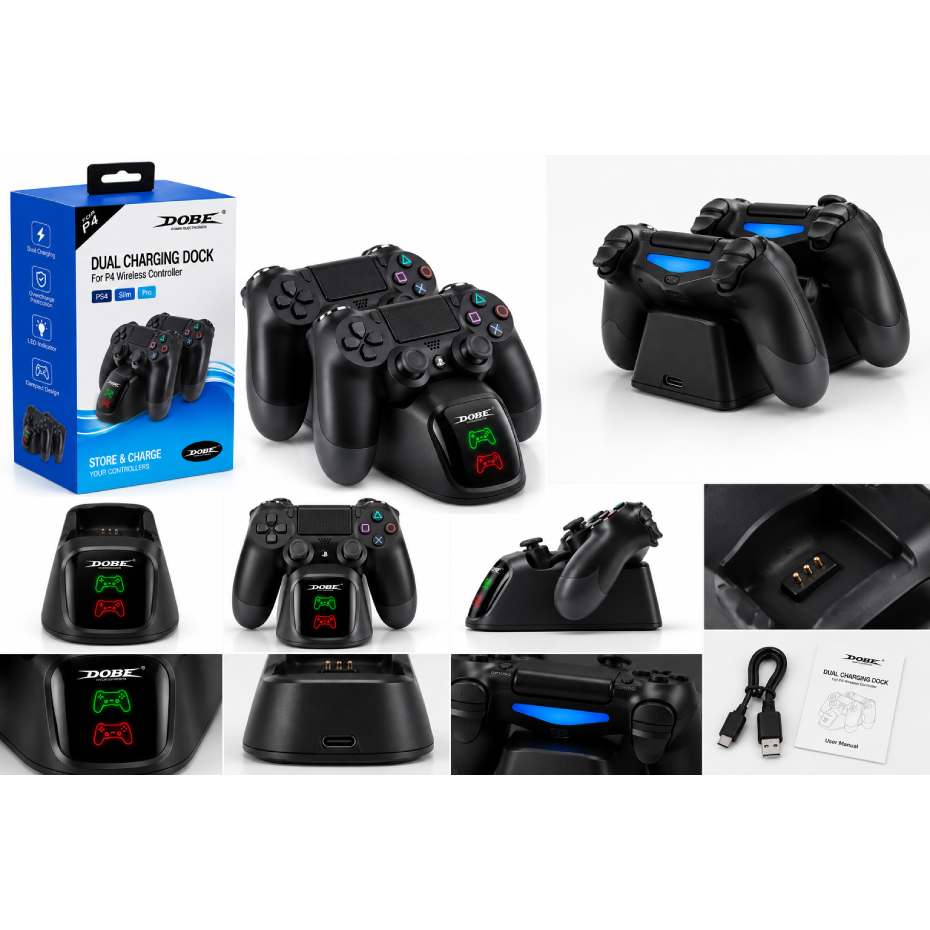 قیمت پایه شارژ دسته دابی مدل DOBE TP4-889 PS4