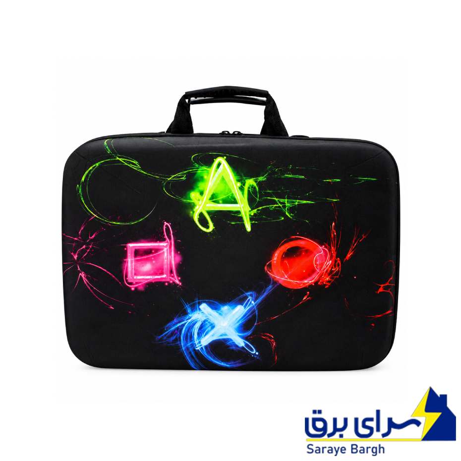 خرید  کیف کنسول بازی PS5 Slim طرح PS Logo