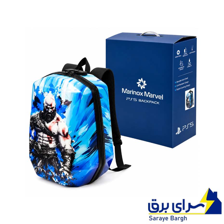 خرید کوله پشتی ضد ضربه مارینوکس مدل Marinox MP7105PR PS5 God of War آبی