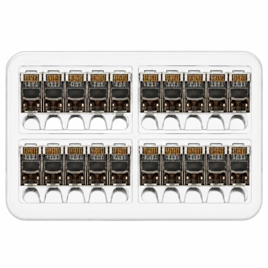 خرید سوکت شبکه CAT7 بسته 20 عددی