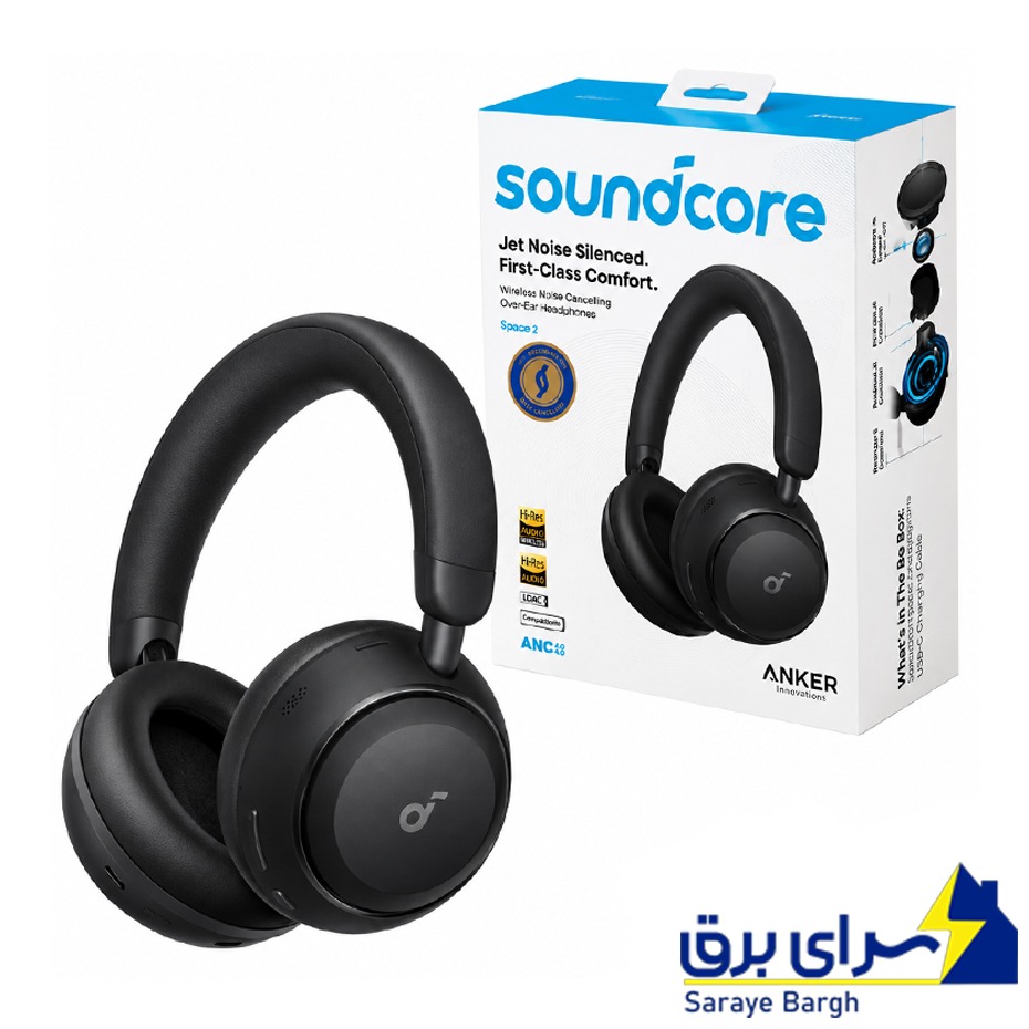 قیمت هدست بی سیم انکر مدل ANKER Soundcore Space2 D1402Z11 مشکی