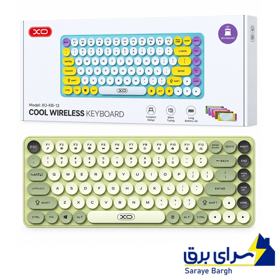 خرید کیبورد بی سیم ایکس او مدل XO KB-12