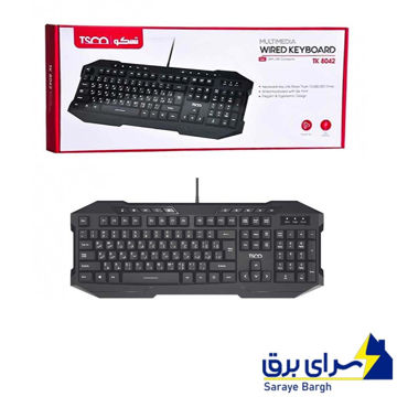 قیمت کیبورد سیمی تسکو مدل TSCO TK 8042