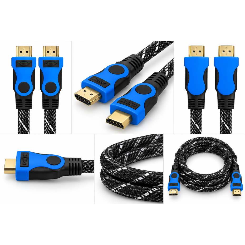 مشخصات کابل HDMI زرهی دتکس پلاس مدل DETEX+ HDMI طول 5 متر