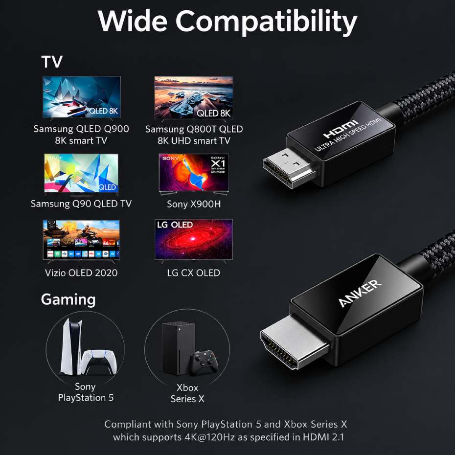 قیمت کابل HDMI انکر مدل ANKER A8743H11 Ultra High Speed طول 2 متر