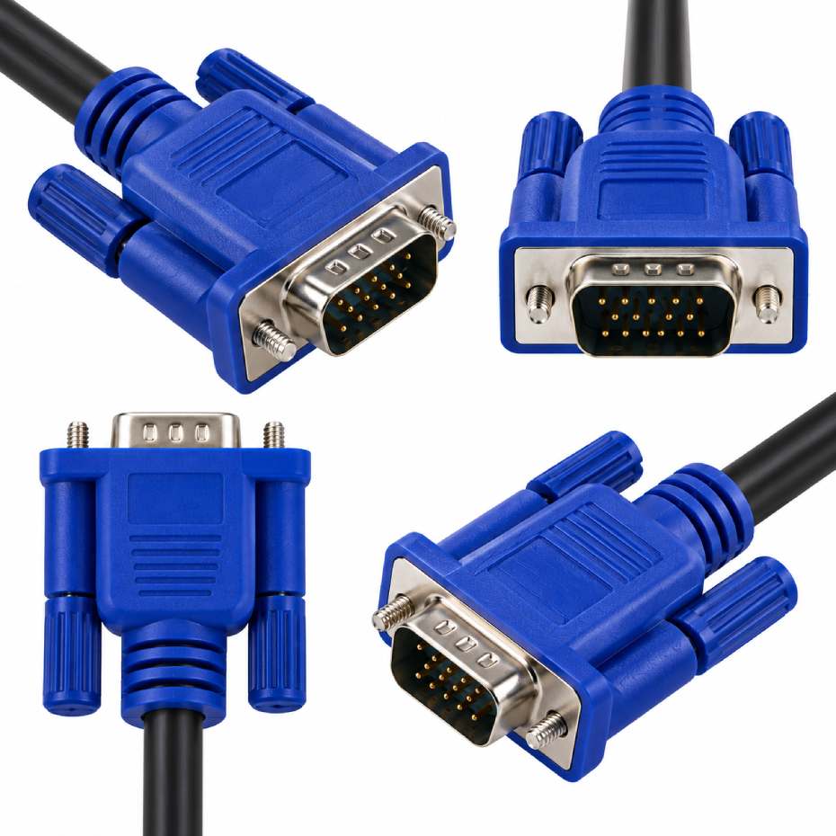 مشخصات کابل مانیتور کی نت مدل Knet K-CVGA0150 VGA Full HD طول 15 متر