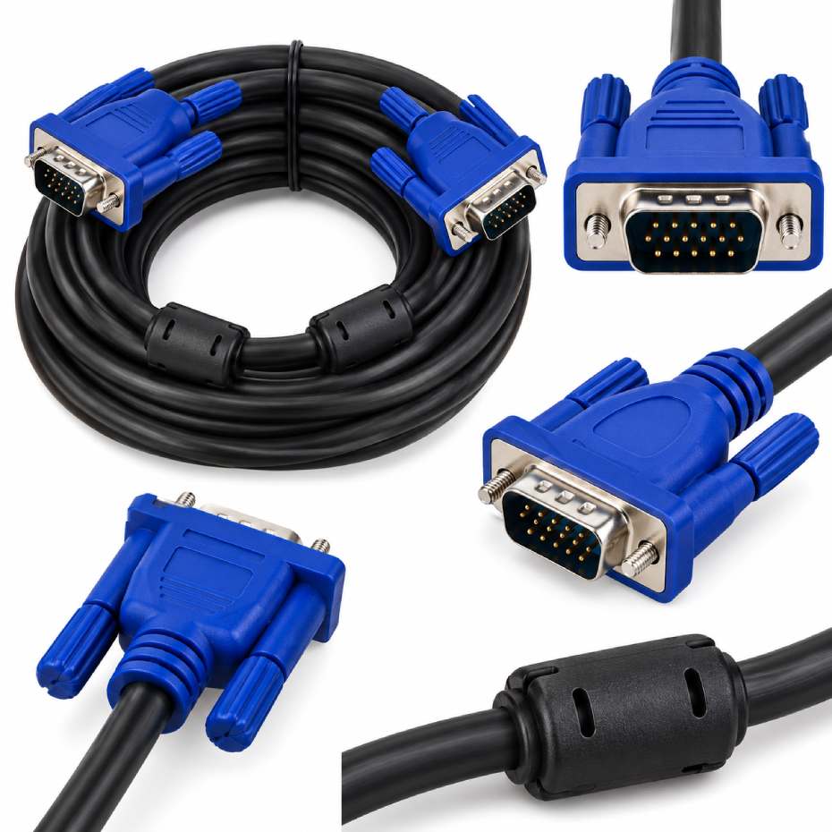 مشخصات کابل VGA مانیتور رویال مدل ROYAL VGA 3+4 BOX طول 30 متر