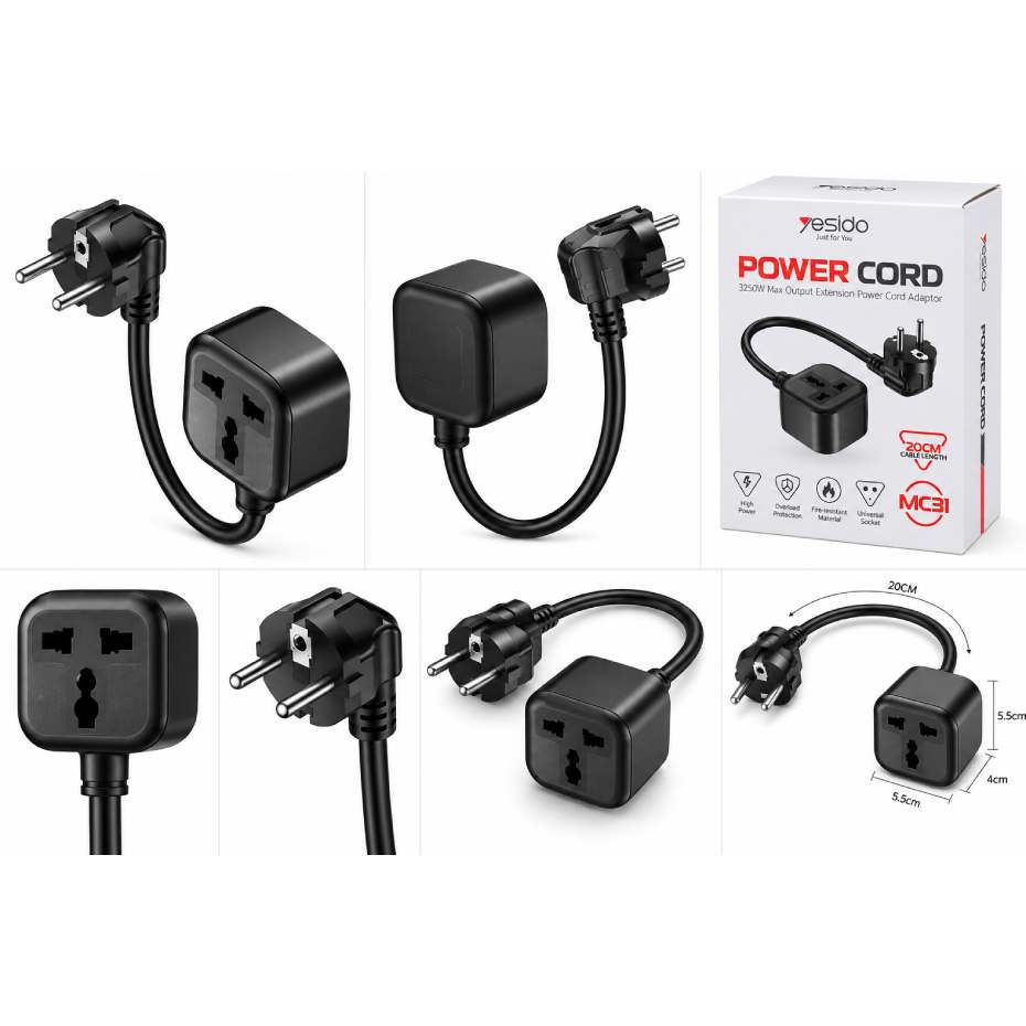 مشخصات تبدیل برق 3 به 2 یسیدو مدل Yesido MC31