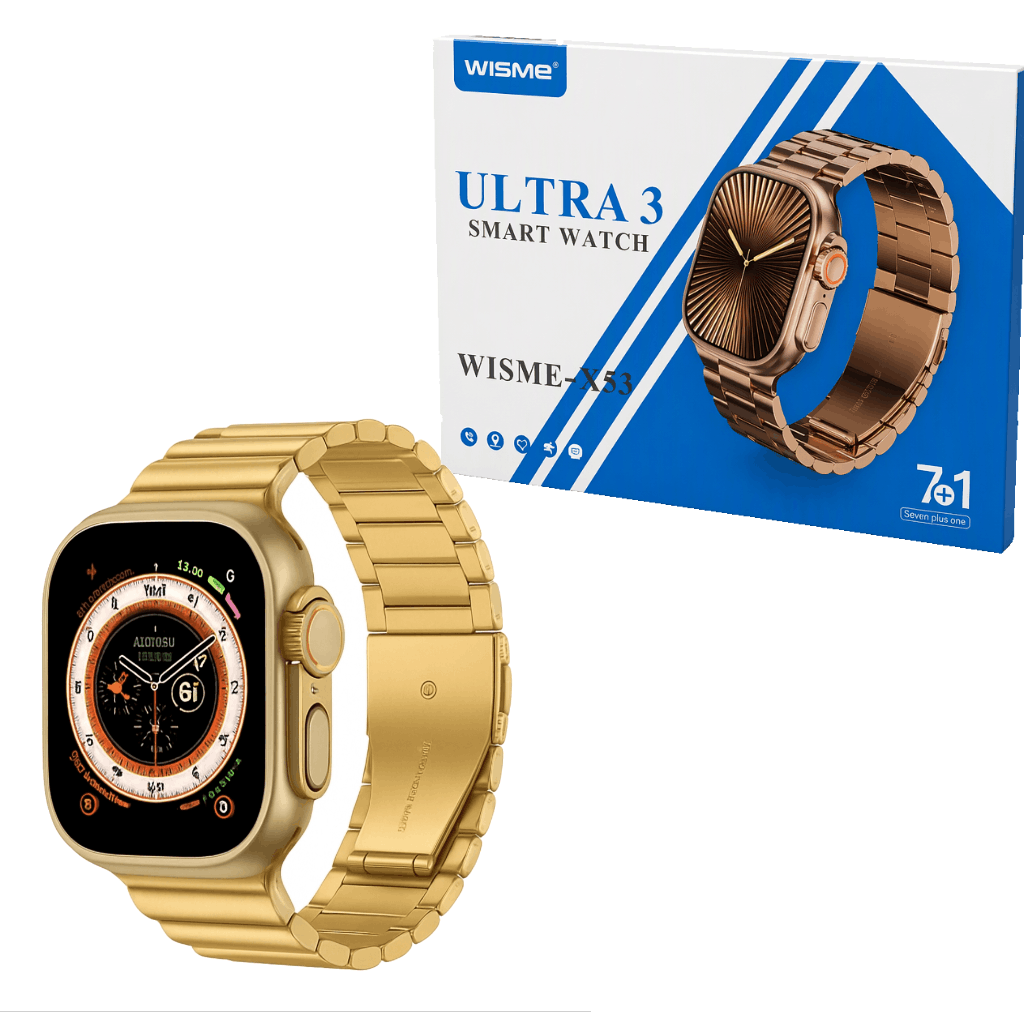 خرید ساعت هوشمند ویسمی مدل WISME ULTRA 3 X53 همراه با 7 بند