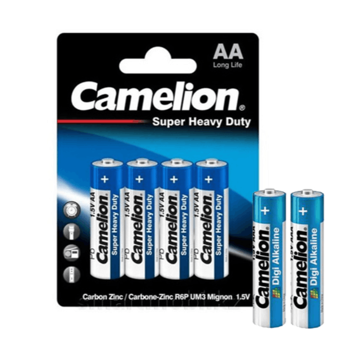 خرید باتری ساده قلمی 4 کارتی کملیون مدل CAMELION 1.5V