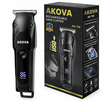 خرید ماشین اصلاح آکوا مدل AKOVA AK-728 مشکی