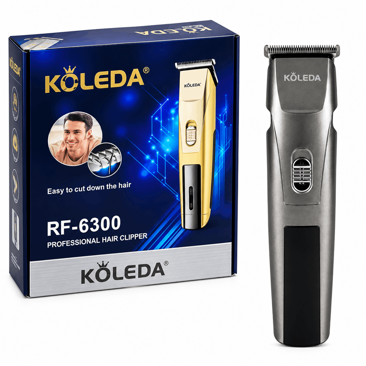 خرید ماشین اصلاح کولیدا مدل KOLEDA RF-6300 طوسی