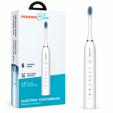 خرید مسواک شارژی پرودو مدل PORODO PBZDX3WH Toothbrush with Memory Function سفید 