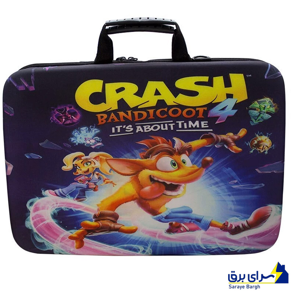 خرید کیف کنسول بازی PS5 Slim طرح Crash Bandicoot