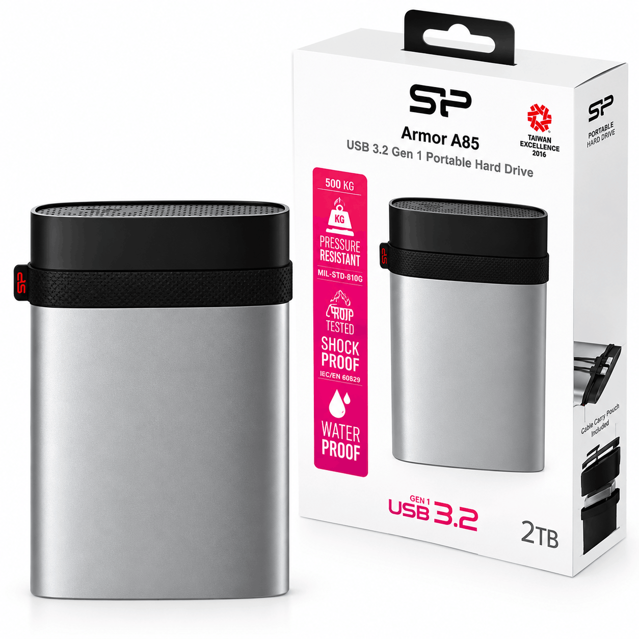 قیمت هارد اکسترنال سیلیکون پاور مدل SILICON POWER Armor A85 2TB  مشکی