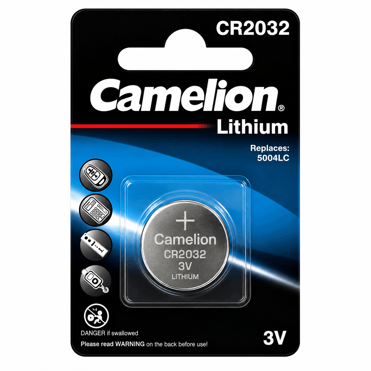 خرید باتری سکه ای کملیون مدل CAMELION CR2032 تک پک
