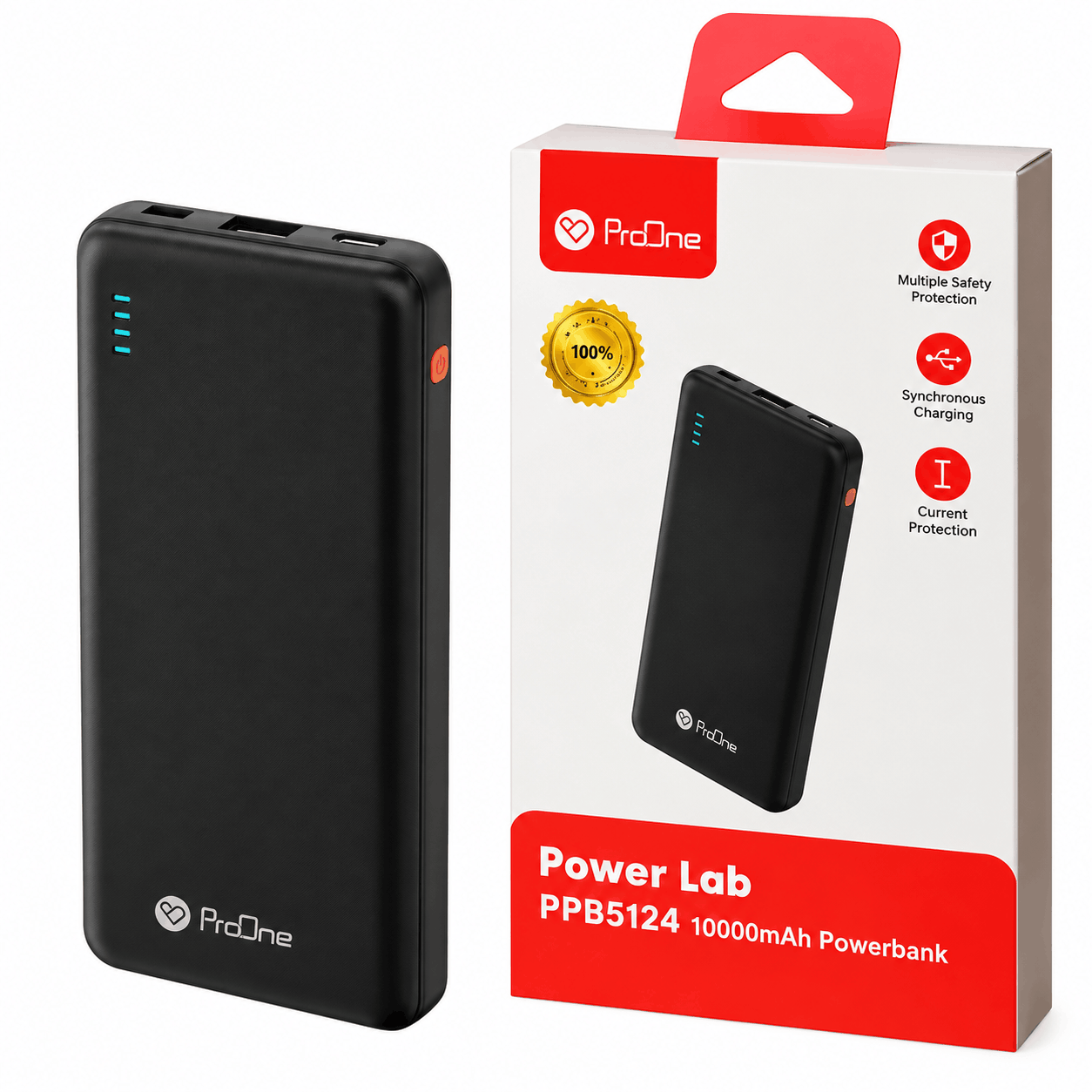 قیمت پاوربانک پرووان مدل PROONE PPB5124 10000mAh 20W مشکی