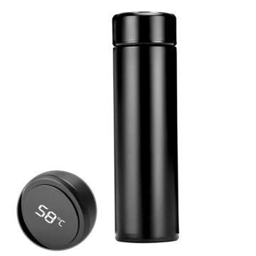 فلاسک هوشمند مدل Smart Cup درجه‌دار مشکی مات